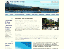 Tablet Screenshot of portovecchiocorsica.com